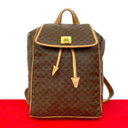 Celine Vintage Macadam Blason Pattern Ring Leather