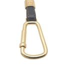 Gucci Vintage Key Holder Charm Leather Brown Gold Silver — view 9