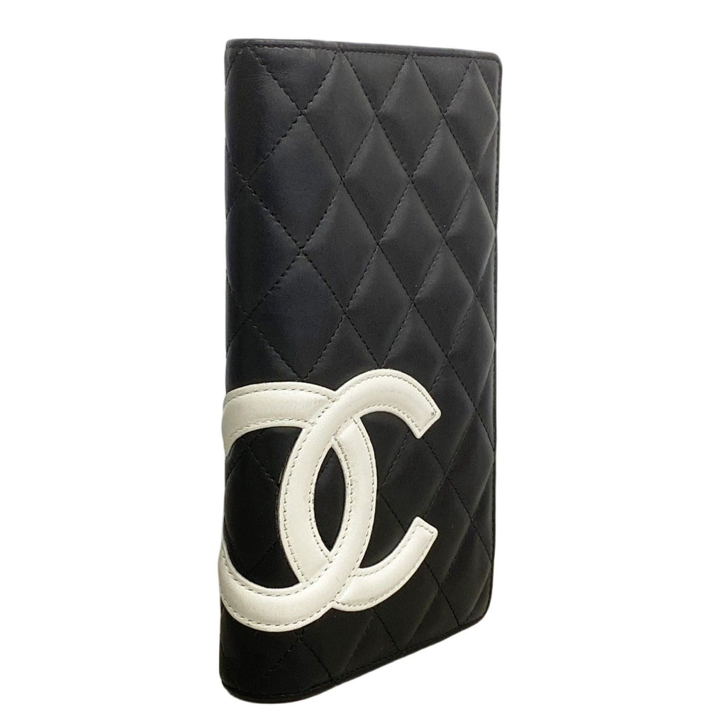Chanel Wallet Cambon Lambskin Black Silver — view 2