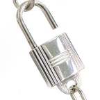Hermes Alpha Kelly Long Silver Necklace — view 3