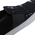 Chanel Coco Mark Suede Leather Use Tweed Switch Slip-on Shoes 38 — view 5