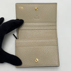 Gucci Marmont Double G Mini Wallet Denim Xleather Black Bifold — view 3