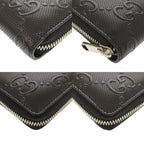 Gucci GG Embossed Black Round Zipper Long Wallet 1335 — view 4