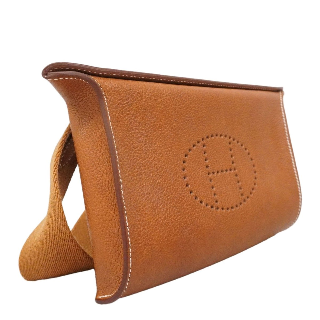 Hermes Shoulder Bag Vidopoche Barenia Fauve Silver — view 2