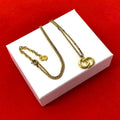 Dior Vintage CD Logo Motif Necklace Pendant Choker Gold