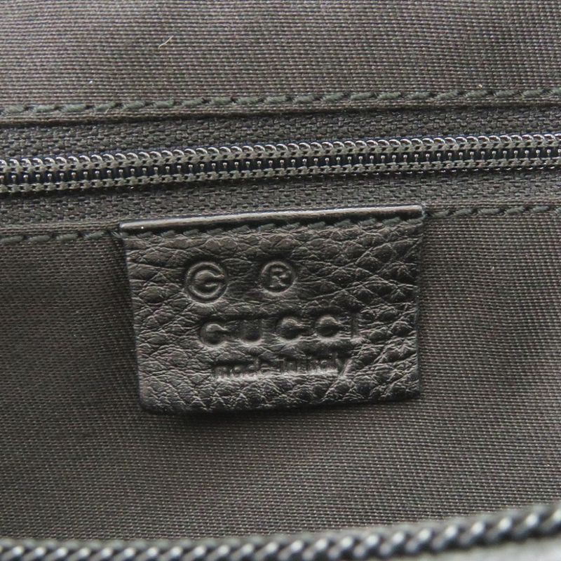 Gucci Horsebit Pattern Canvas Black Shoulder Bag 1563 — view 7