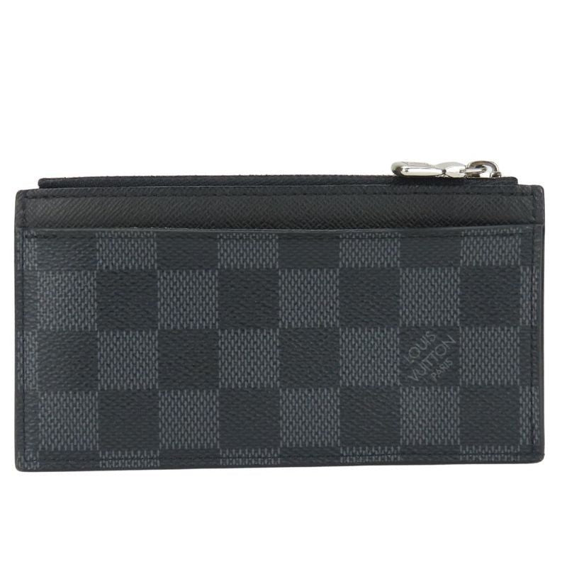 Louis Vuitton Card Case Coin Holder Damier Graphite Black Gray — view 2