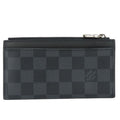 Louis Vuitton Card Case Coin Holder Damier Graphite Black Gray