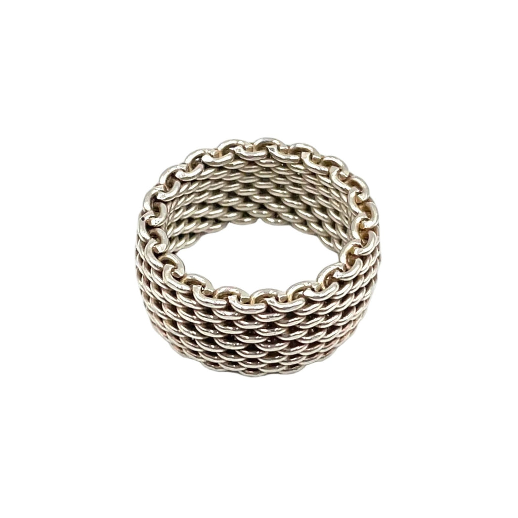 Tiffany & Co Somerset Mesh Silver Ring