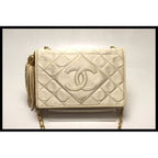Chanel Quilted GD Metal Fittings Shoulder Bag
