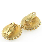 Chanel Coco Mark Vintage Gold Plated Black 95 P 27.0 g Earrings — view 7