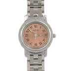 Hermes SS Quartz Watch Pink