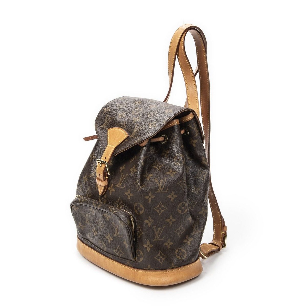 Louis Vuitton Montsouris Brown Monogram Canvas Shoulder Bag — view 2