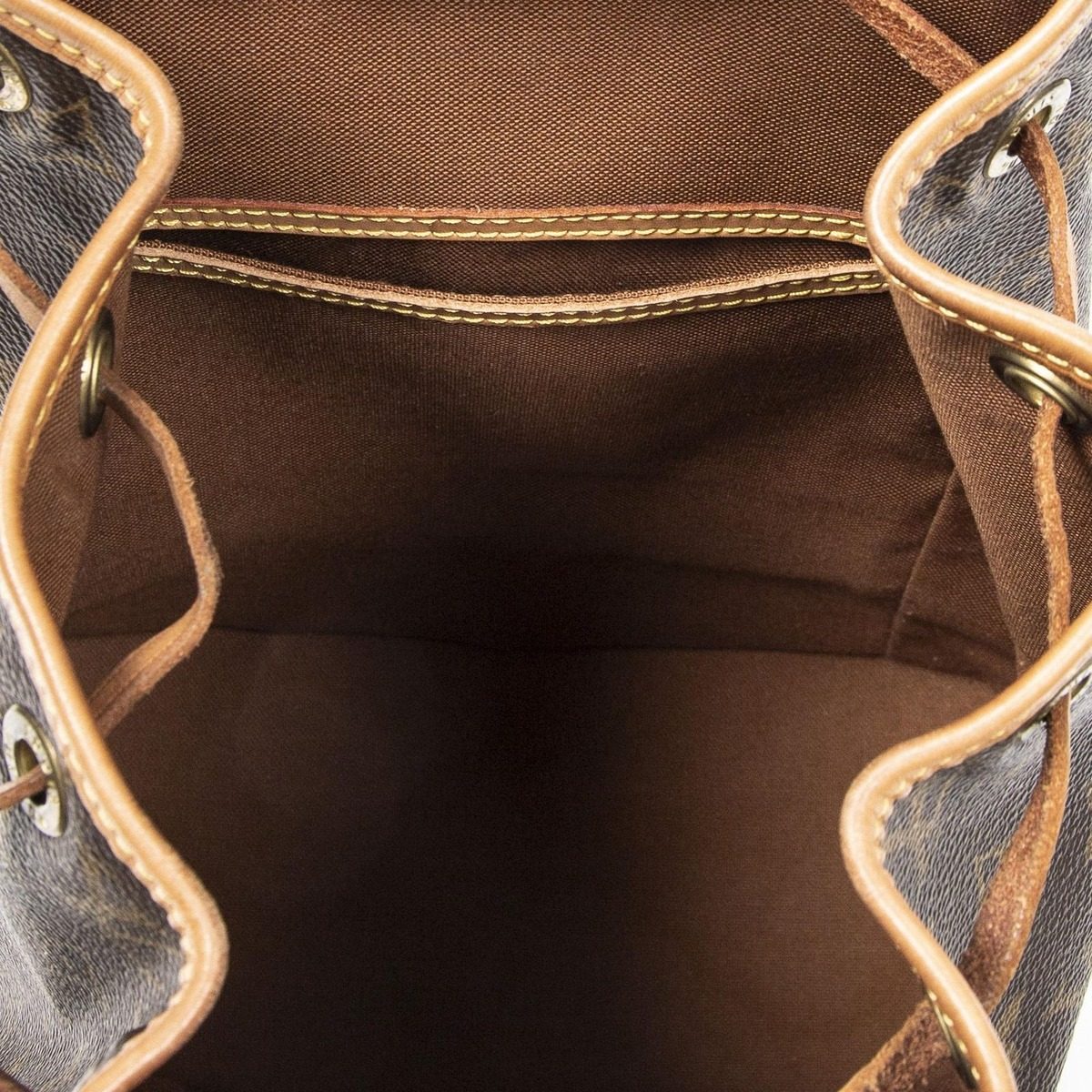 Louis Vuitton Montsouris Brown Monogram Canvas Shoulder Bag — view 9