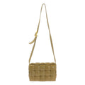 Bottega Veneta Maxi Intrecciato Paddet Cassette Leather Shoulder Bag Brown