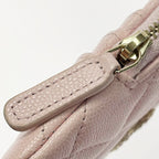 Chanel Quilted Pink Coin Case Purse Caviar Leather Gold Hardware — view 5