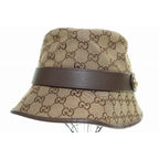Gucci GG Canvas Fedora Hat L 4hg62 2564 Bucket Brown Aa