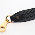 Hermes Shoulder Strap Bandouliere Sangle Cordage Black Grimisty Canvas — view 4