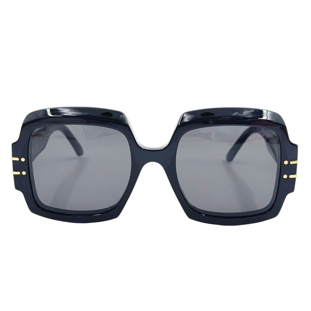 Dior Signature S1u Acetate Black Sunglasses Gold Eyewear