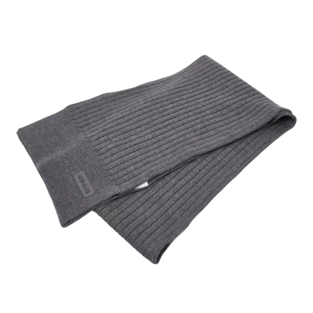 Gucci Logo Knit Rib Scarf Sweater