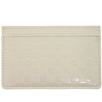 Louis Vuitton Damier Faceted Card Holdere Surple Leather Clesme 0900 White