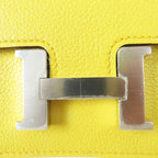 Hermes Constance Slim Verso Silver Hardware Evercolor Coin Case Sun New Blue — view 8