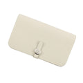 Hermes Wallet Dogon GM Duo Cles Silver Togo