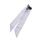 Prada Scarf Silk White Purple — view 3