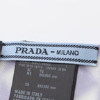 Prada Scarf Silk White Purple — view 4