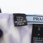 Prada Scarf Silk White Purple — view 6