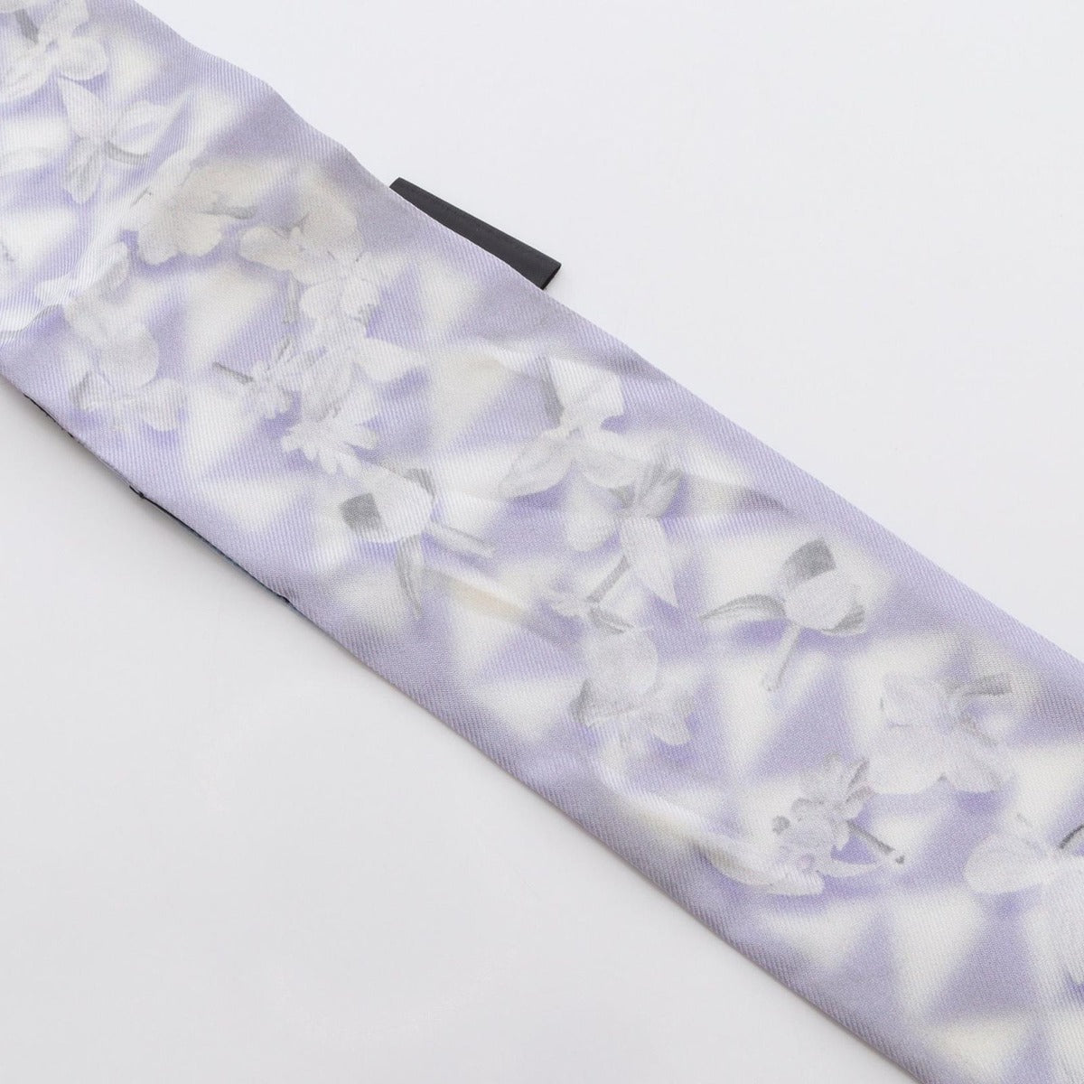 Prada Scarf Silk White Purple — view 8