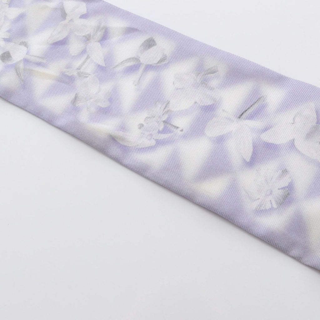 Prada Scarf Silk White Purple — view 9