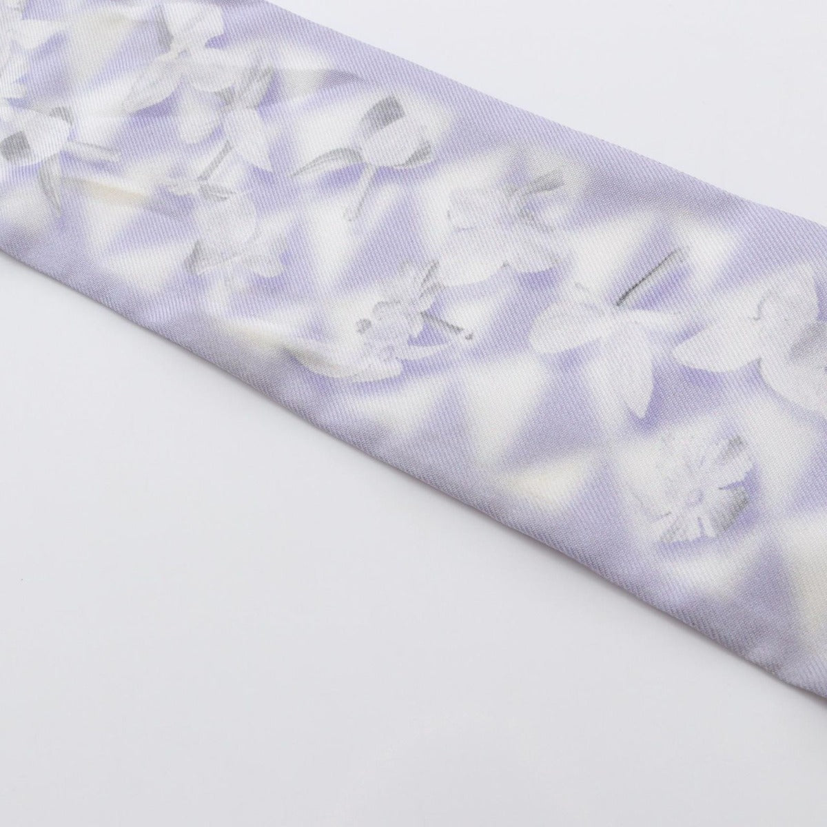 Prada Scarf Silk White Purple — view 9