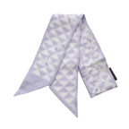 Prada Scarf Silk White Purple