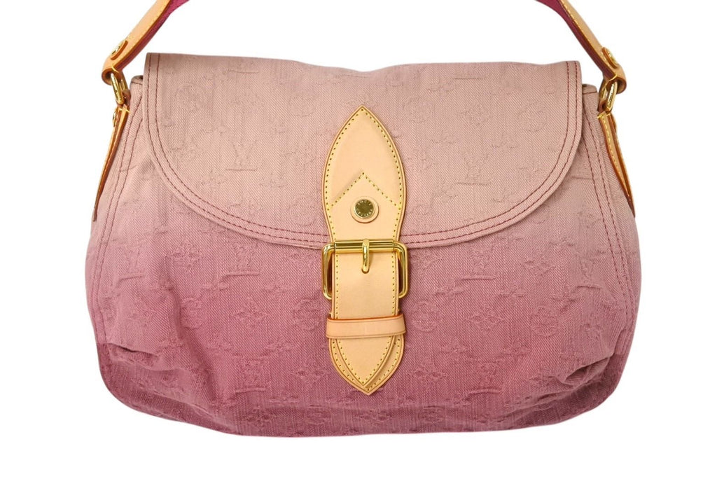 Louis Vuitton Sunray Handbag Monogram Denim Leather Pink Gradient — view 2