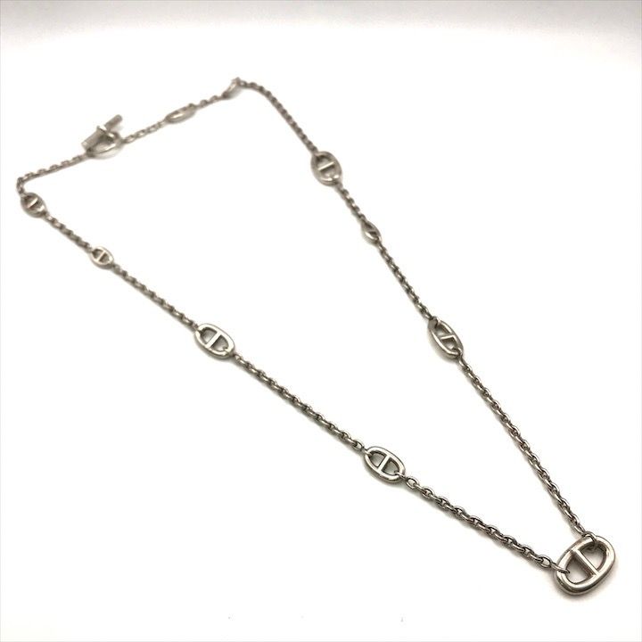 Hermes Chaine D'ancre Farandole Necklace Silver — view 4