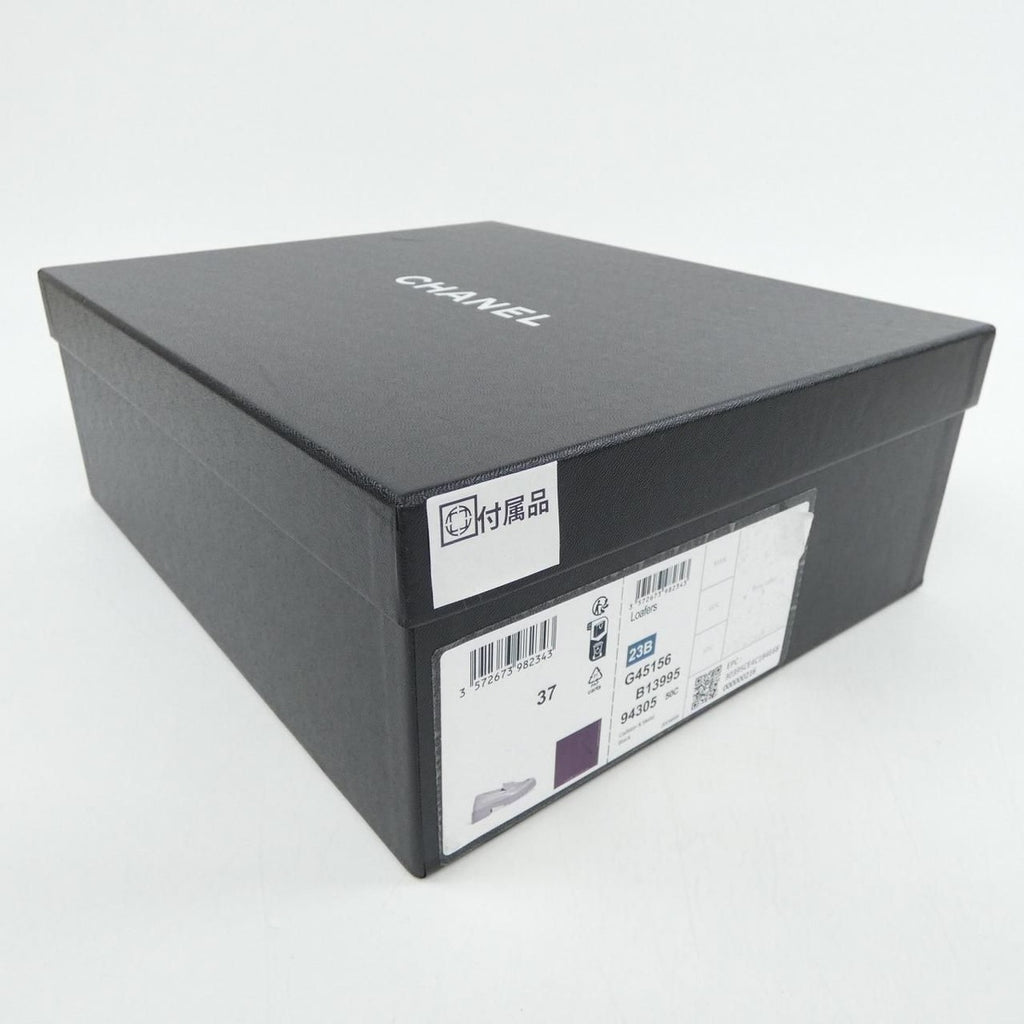 Chanel Loafers Shoes Calfskin Black — view 8