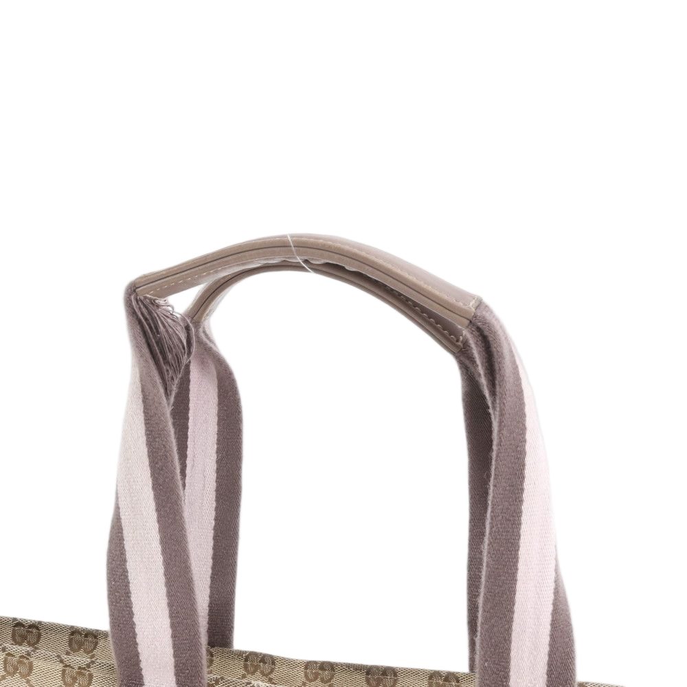 Gucci GG Canvas Leather Tote Shoulder Hand — view 2