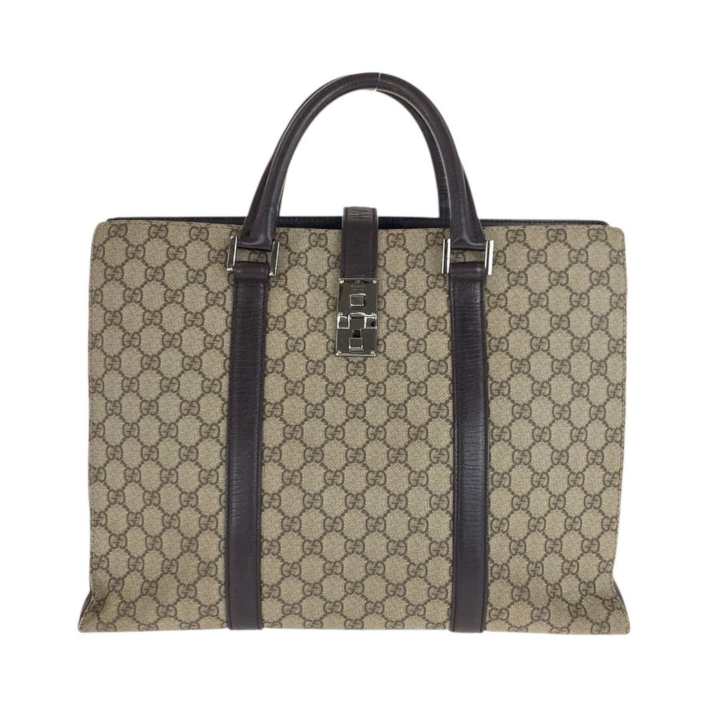 Gucci GG Supreme Canvas Leather Business Bag Handbag