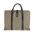 Gucci GG Supreme Canvas Leather Business Bag Handbag