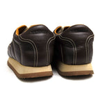 Hermes Shoes Sneakers Low Cut Women Leather Dark Brown Quick — view 5