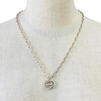 Gucci Interlocking G Necklace Pendant Accessory Jewelry Small AG 925 Silver — view 8