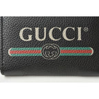 Gucci Coin Case Card Mini Wallet Purse Vintage Logo Print Black — view 8