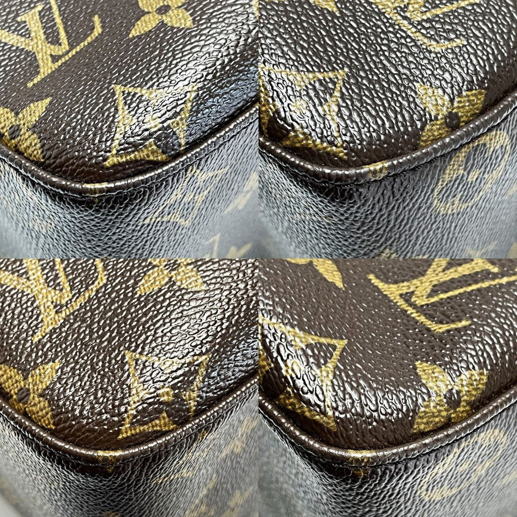 Louis Vuitton Monogram Looping Brown Handbag Gold Hardware — view 7