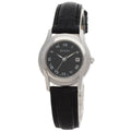 Gucci Round Face Watch SS Leather