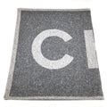 Chanel Scarf Logo Cashmere Gray