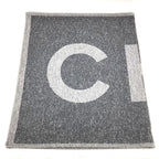 Chanel Scarf Logo Cashmere Gray
