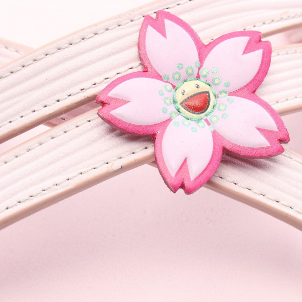 Louis Vuitton Sandals LV TM Maya Cherry Blossom Pink Leather — view 9