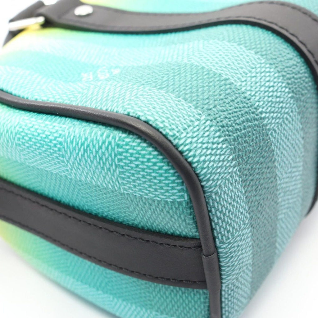 Louis Vuitton Handbag Keepall XS Green Yellow Canvas Leather — view 6