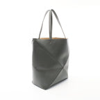 Loewe Tote Puzzle Fold Dark Gray Leather — view 2